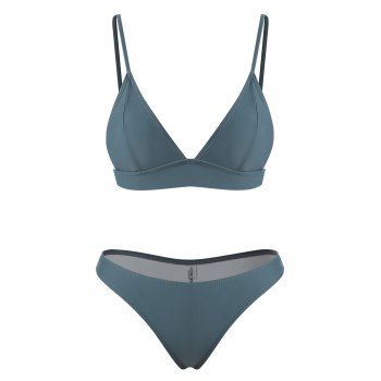 

Padded Bikini Set, Blue gray