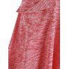 Robe Teintée Boutonnée avec Poches - Rose clair XXL
