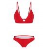 Ensemble de Bikini Rembourré - Rouge L