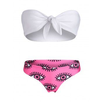 

Bandeau High Leg Bikini, White