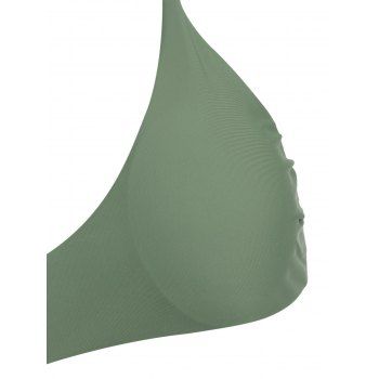 

Padded Bra and Floral Leaf Print Bottoms, Camouflage green