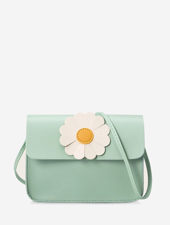Sac à Bandoulière Motif de Marguerite - Vert Foncé de Mer 