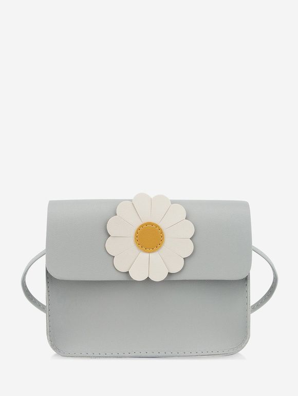 Sac à Bandoulière Motif de Marguerite - Nuage Gris 