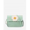Sac à Bandoulière Motif de Marguerite - Vert Foncé de Mer 