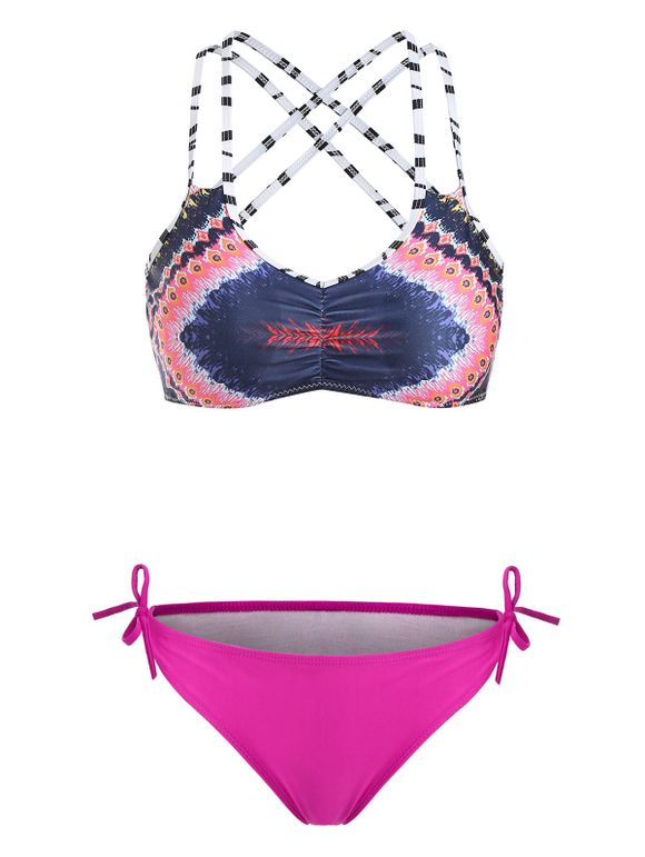 Colormix Bikini Set Swimwear For Women - ROSE L
