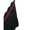 Knit Fishnet Fringe Bikini Set - COLORMIX ONE SIZE
