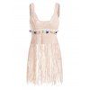 Knit Fringe Cover Up Top - PINK ONE SIZE