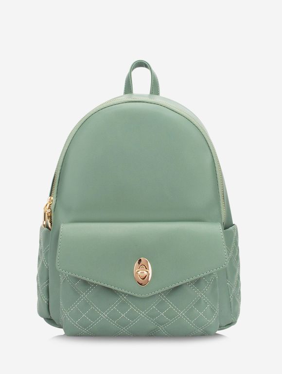Sac à Dos Matelassé Bouclé Solide à Bretelle - Vert Foncé de Mer 