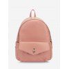 Sac à Dos Matelassé Bouclé Solide à Bretelle - Rose 