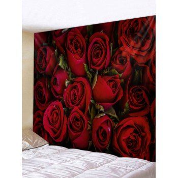 

Rose Flower 3D Printed Home Wall Tapestry, Firebrick