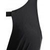 Hollow Out Open Back Ruched One-piece Swimsuit - BLACK M