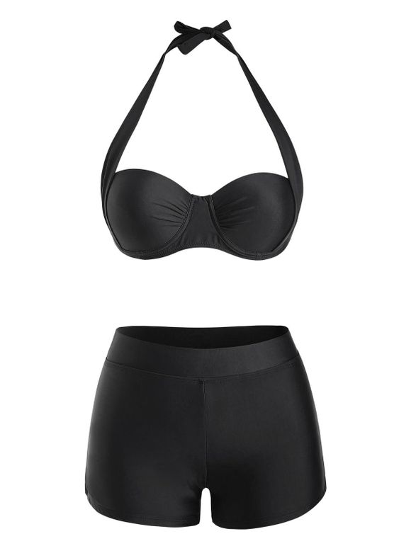 Maillot de Bain Bikini Push-Up à Armature - Noir XL
