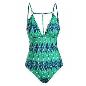 O Ring Strappy Backless One-piece Swimsuit dresslily imagine noua 2022