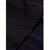 Drawstring Layered 2 In 1 Capri Sports Pants - BLACK 2XL