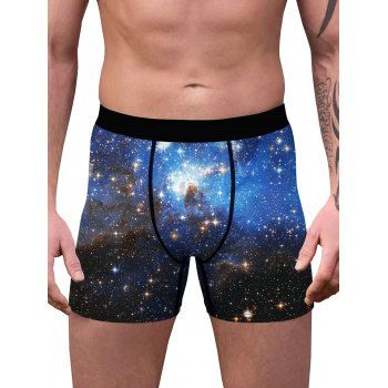 

Galaxy Print Stitching Boxers, Nebula