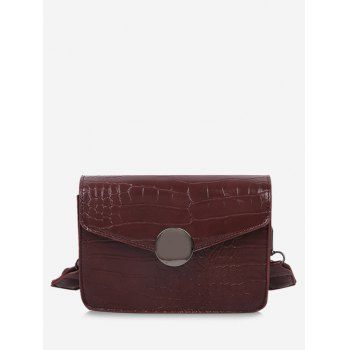 

Casual Cover Twist Strap Crossbody Bag, Brown