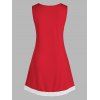 Robe de Nuit Panneau en Dentelle avec Bouton - Rouge 4X