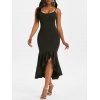 Robe Sirène Moulante Haute-Bas Volantée - Noir L