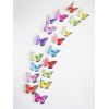 Autocollants Muraux Motif de 3D Papillon - multicolor 18PCS
