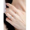 Anneau de Réglage de Griffe en Zircon Incrusté - Argent US 9
