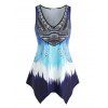 Débardeur Mouchoir Tie-Dye Grande Taille - multicolor 2X