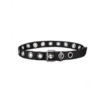

Casual Grommet Pin Buckle Belt, Black