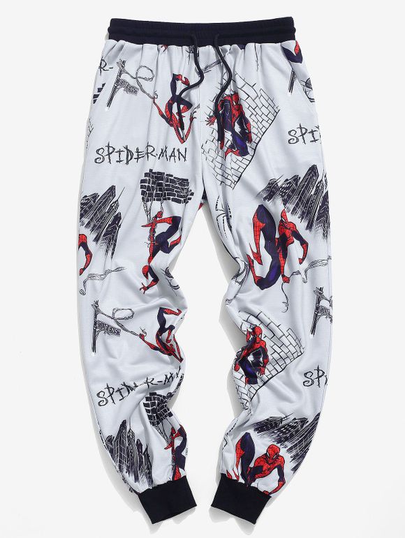 Pantalon de Jogging Graphique Marvel Spider-Man - Nuage Gris M