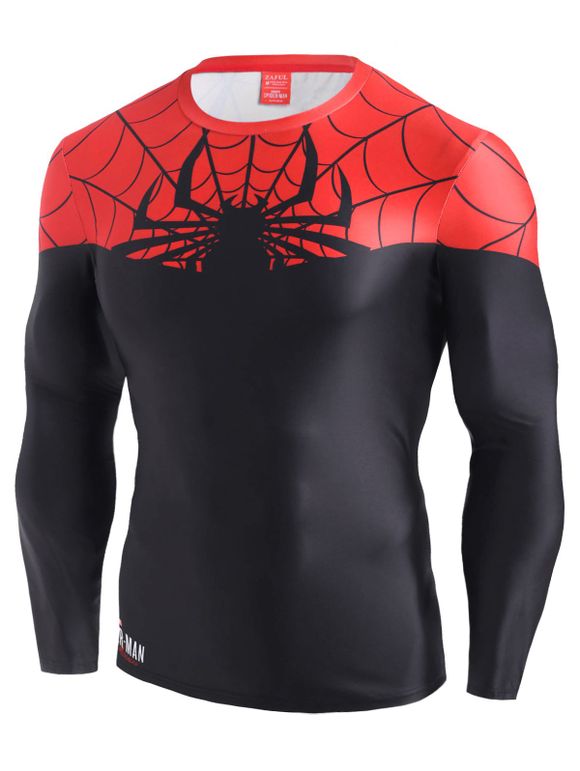 T-shirt Merveille Spider-Man en Blocs de Couleurs - Noir S
