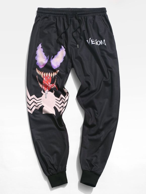Pantalon de Survêtement à Imprimé Marvel Spider-Man Venom - Noir 2XL