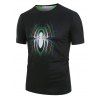T-shirt de Base Ethnique Coloré Motif Marvel Spider-Man - Noir S