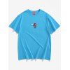 T-shirt de Base Marvel Spider-Man Imprimé - Bleu de Soie S