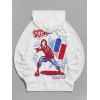 Sweat à Capuche Marvel Spider-Man Graphique Imprimé - Blanc S