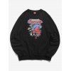 Sweat-shirt Lettre Graphique Marvel Spider-Man Imprimé - Noir XL