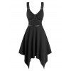 Robe Gothique Anneau Cœur Bouclée à Bretelle - Noir M