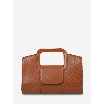 

Embossed Cut Out Chain Crossbody Bag, Light brown