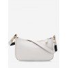 Sac D'Ecole Minimaliste en Relief - Blanc de Crème 