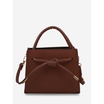 

Knot Dual Handle Crossbody Bag, Red wine