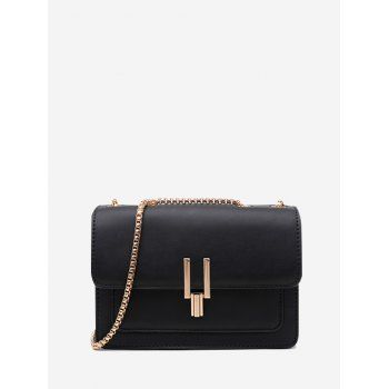 

Boxy Flap Mini Shoulder Bag, Black