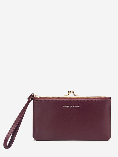 Sac Pochette Multifonction à Imprimé Inscription - Rouge foncé REGULAR