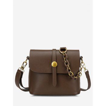 

Solid Double Strap Crossbody Bag, Deep brown