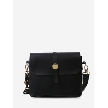 

Solid Double Strap Crossbody Bag, Black