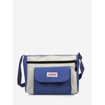 

Casual Letter Colorblock Crossbody Bag, Blueberry blue