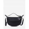 Sac à Bandoulière en Couleur Unie - Noir 