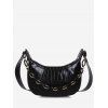 Sac à Bandoulière Chaîne Texturé - Noir 