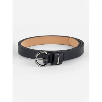 

D-ring Buckle PU Belt, Black