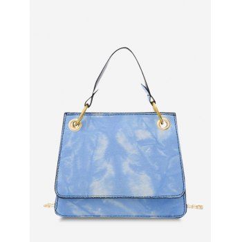 

Tie Dye Dual Handle Crossbody Bag, Sea blue