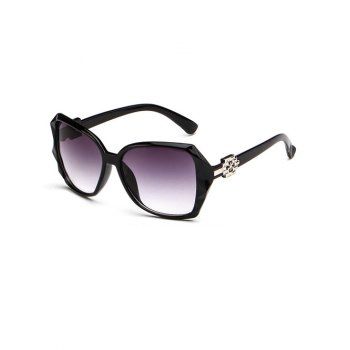 

Embellished Temple Ombre Sunglasses, Black