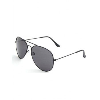 

Oval Shape Pilot Sunglasses, Black