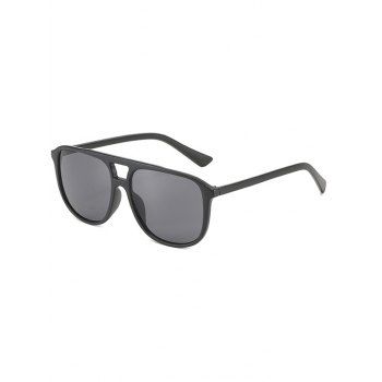 

Flat-Top Square Frame Sunglasses, Black