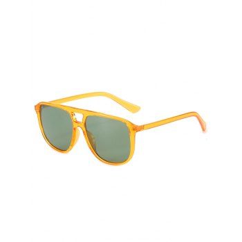 

Flat-Top Square Frame Sunglasses, Yellow